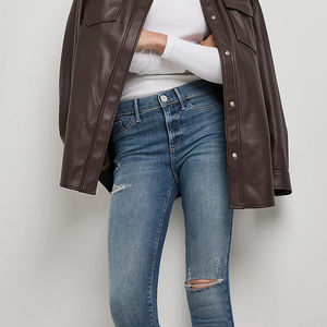 New Latest Design <b>Jeans</b> Distressed Girls <b>Sexy</b> Tight Popular Pants Women <b>Jeans</b> Denim Breathable Plus Sized Women's Denim Pant - Product Image 6