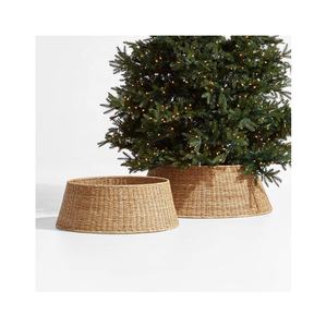 High Quality Christmas <b>Tree</b> Decoration Water Hyacinth Christmas <b>Tree</b> <b>Collar</b> Handwoven for Home Decoration OEM/ODM - Product Image 1