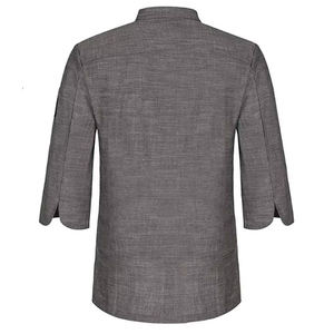 Uniformes de Chef de Manga Larga en Color Negro, de Poliéster y Algodón, para Hotel y Restaurante - Product Image 3