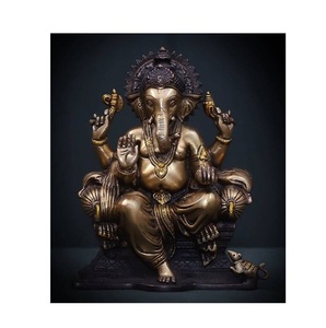 Estatua Clásica de Ángel Hindú en Latón, Hecha a Mano, Pulida, Escultura de Divinidad, Decoración para Mandir, Sala de Oración, Hogar, Regalo Espiritual - Product Image 4