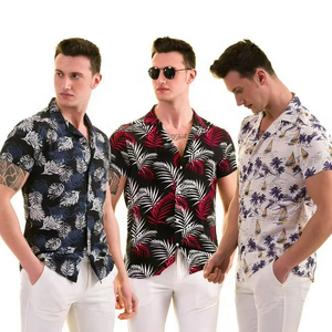 Camisa Hawaiana de Viscosa Personalizada de Alta Calidad para Hombre, Blusa Moderna con Estampado, Camisas de Playa Hawaianas de Verano para Hombre - Product Image 3