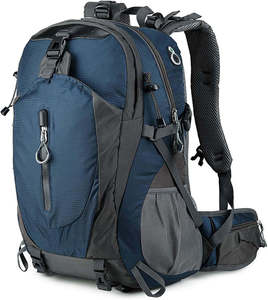 Mochila de Senderismo Ajustable de Nailon para Hombro, 30-40L, Ligera, para Deportes al Aire Libre, Viajes, Rectangular, de Carcasa Blanda, Unisex - Product Image 1