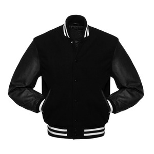 Men Varsity Jacket Premium Style Leather Sleeves Streetwear Bomber Coat For Winter Fashion Casual Outfits Trendy Sports Wear - Product Image 5