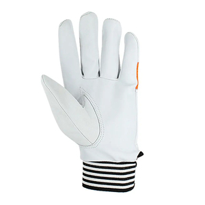 Durable Soft Natural White Premium Cowhide Leather Soft <b>Driver</b> <b>Gloves</b> Custom Design Industrial Work Safety Driving <b>Gloves</b> - Product Image 2