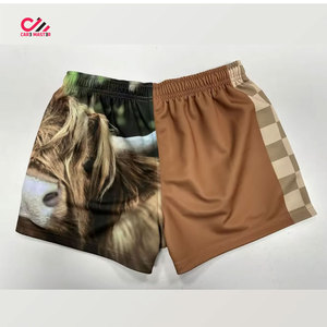 Shorts de football avec impression par sublimation, logo OEM, shorts de football en gros, shorts de rugby personnalisés pour hommes, impression par sublimation - Product Image 2