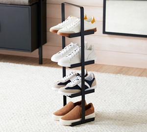 Premium Vertical Shoe Rack Multi Tier Compact Organizer Space Saving Design Strong Stable <b>Frame</b> Elegant Modern Entryway Display - Product Image 1