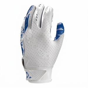 OEM Unisex American Football Receiver Gloves Synthetic Leather Breathable Full Finger Hook Loop Closure Anti-Chemical Protection - Product Image 3