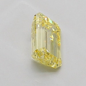 Diamant de laboratoire CVD certifié IGI 1,01 ct, taille émeraude, jaune clair fantaisie, VS1, EX Poli, vente en gros, diamant en vrac, fabricant en stock - Product Image 4