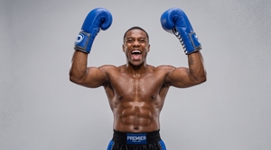 Gants de boxe en cuir bleu Dumela, design à lacets, marque de premier ordre - Product Image 6