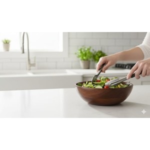 Bol de service en bois de Sheesham en gros |   Bols en bois faits à la main en Inde - Product Image 4