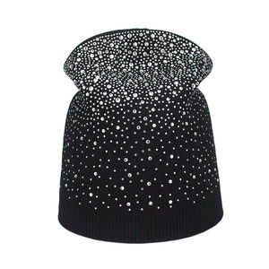 Wholesale Colorful Knitted <b>Hat</b> With Rhinestone Jacquard <b>Beanies</b> New Plain Knitted <b>Hat</b> With Custom Logo Fall Winter <b>Beanies</b> - Product Image 3