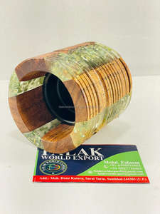 Brûleur d'encens religieux écologique en bois de santal et résine époxy aromatique pour la maison et le commerce - Product Image 3