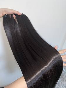 Extensiones de cabello humano vietnamita recto de hueso de calidad superior Paquetes crudos sin procesar con pelucas delanteras de encaje Cabello crudo de un donante - Product Image 2