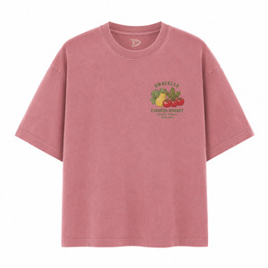 Premium <b>Y2K</b> Vintage Washed Womens Oversized Tee Garment Dyed Silk/Cotton Loose T <b>Shirt</b> High Quality Wholesale Streetwear - Product Image 1
