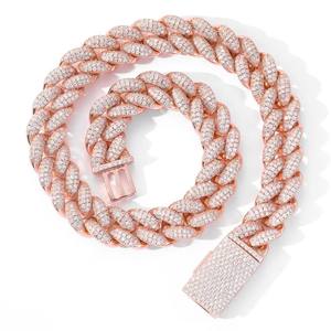 Export Quality High End <b>Iced</b> <b>Out</b> Moissanite Diamond <b>Chain</b> Necklace for Celebrity Inspired Fashion Available for Export Price - Product Image 6