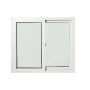 หน้าต่างบานเลื่อนคู่ HOFFEN PLUS UPVC ขนาด 120x110 ซม. สีขาว กระจกใส กันเสียง กันน้ำ กันความร้อน สำหรับภายนอกอาคาร โรงแรม ห้องครัว อพาร์ทเมนท์ - Product Image 2
