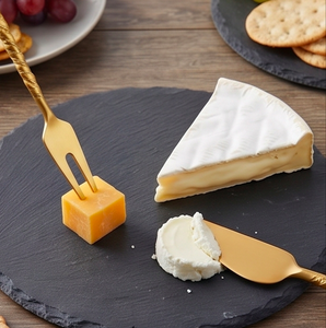 Ensemble de couverts dorés faits à la main de qualité supérieure avec fourchette, spatule et cuillère, élégants couverts en acier inoxydable pour la maison et la cuisine - Product Image 4