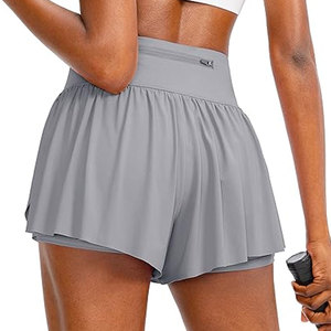 Diseño de cintura elástica con tela suave, ideal para uso diario y cómodo, estilo casual, pantalones cortos Elle. - Product Image 2