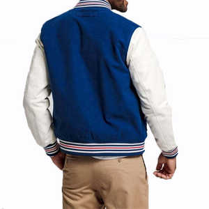 Vestes de baseball varsity en laine 100% sur mesure avec manches en cuir, veste d'hiver - Product Image 1