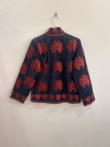 Embroidered Handmade Suzani <b>Velvet</b> Jacket For Women Gift For Her - Product Image 5