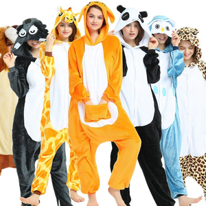 Pyjama dinosaure à capuche pour femme, long, en polaire douce, à manches longues, pour l'hiver, confortable, avec fermeture éclair imperméable - Product Image 5