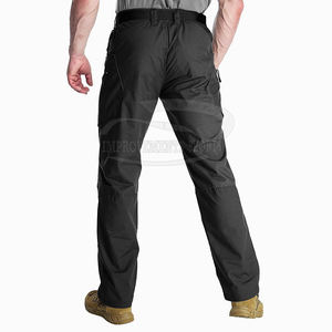 กางเกงกีฬาเข้ารูปของผู้ชายกางเกงผ้าคอตตอน100% แฟชันผ้ายืดมีกระเป๋าตรงขอบกางเกงขายส่ง - Product Image 6