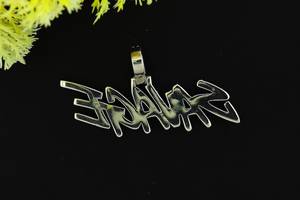 Pendentif personnalisé avec initiale, hip-hop, luxe, unisexe, pour soirée, en moissanite VVS, argent sterling 925, bijoux de mode pour rappeurs - Product Image 5