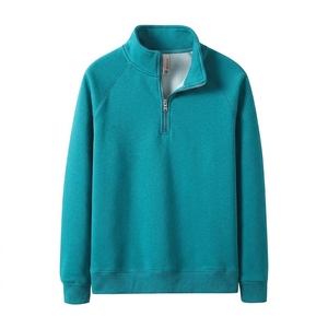 Sudadera de Forro Polar Silver Fox para Hombre, de 410 g/m², con Media Cremallera, Cuello Alto, Ajuste Holgado, Estilo Deportivo Casual, para Otoño, Venta al por Mayor - Product Image 6