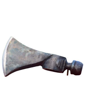 Hacha Vikinga de Doble Hoja Hecha a Mano de Grado Industrial, Hoja de Acero de Damasco Forjada a Mano, Mango de Madera para Camping/Caza - Product Image 4