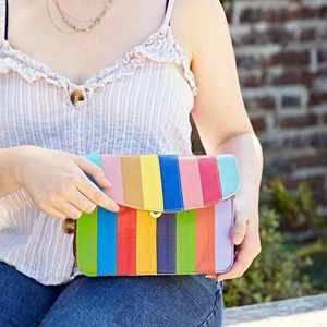 Bolsos de Mano Artesanales de Lujo de la India, Forma de Baguette, Hechos a Mano, con Cuentas de Vidrio Multicolores, Bolsos de Mano Casuales y Duraderos, Bolsos Promocionales - Product Image 2