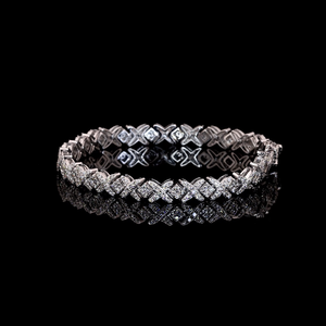 Custom Fine Chain Link <b>Bangles</b> <b>Men</b> IGI Certified VVS Diamond Hip Hop Style Rose Gold Fine Jewelry - Product Image 1