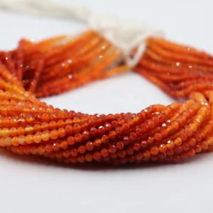 Cuentas Rondelle facetadas de cornalina Natural sombreadas AAA 4-4,5mm 13 pulgadas hebra para la fabricación de joyas - Product Image 1