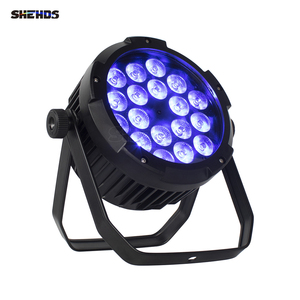 SHEHDS IP65 Wash Lighting Waterproof 18x18W RGBWAUV 6in1 LED Par <b>Light</b> Outdoor Stage for Building Concert Church - Product Image 1
