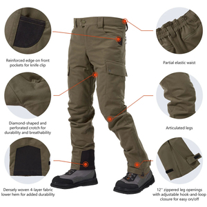 Best Design Full Length Waterproof Windproof Breathable Winter Outdoor Hunting Pants High Quality Customized Animal Print Zipper - Product Image 5