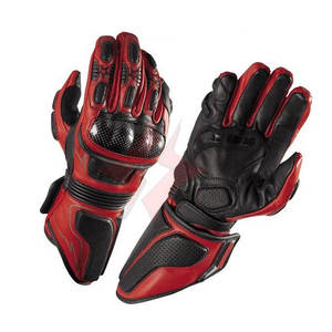 Guantes de Motocicleta Deportivos Unisex de Alta Calidad, Personalizados, de Cuero con Recubrimiento de Poliuretano, Diseño Antideslizante de Dedos Completos - Product Image 5