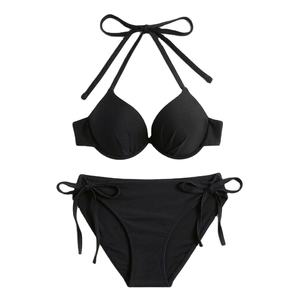 Women's Low-Rise Hip-Lifting Bow-Tie <b>Thong</b> Fashionable Lace-Satin Bikini Traceless Nylon Panty Women Floral Panties - Product Image 1