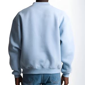 Sudadera de Cuello Redondo Lisa Extra Grande para Hombre, de Alta Calidad, Algodón y Felpa, Estilo Urbano, Unisex, Invierno, Venta al Por Mayor, OEM - Product Image 2