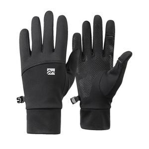 Winter Outdoor Nylon Warm <b>Gloves</b> Unisex Sports Cycling Windproof Waterproof Fleece-Lined Touchscreen Non-Slip Winter <b>Gloves</b> - Product Image 1