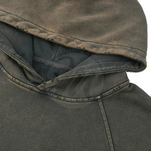 Sweats à capuche pour hommes, dernière collection, haute qualité, taille personnalisée, fabriqués au Pakistan, respirants, effet délavé. - Product Image 3