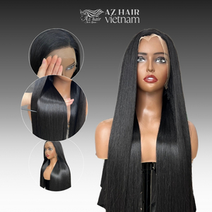 Vente en gros Perruques cheveux humains lisses en os HD dentelle transparente SDD Vietnam perruques cheveux bruts vietnamiens lisses et soyeux perruque sans colle - Product Image 2