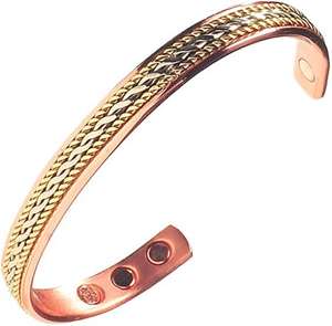 Authentic Pure Copper Handmade Adjustable Wristband with Magnets Unisex Doctor's Recommended Fashion & Meditation Design - Product Image 2