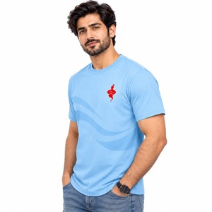 T-shirt à manches courtes pour homme, en tissu respirant, coupe décontractée et confortable, idéal pour l'été et toutes les occasions décontractées modernes. - Product Image 3