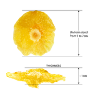 Hoge Kwaliteit Vietnam Geteelde Zachte Gedroogde Ananas Lage Suiker Zoete Smaak Fruit In Bulk
