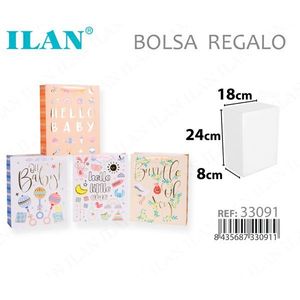 Sacchetto Regalo ILAN 18x24x8cm per Bomboniere Baby Shower - Product Image 1