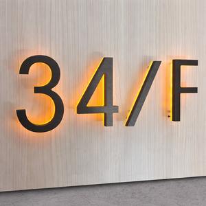 Letras Iluminadas LED Personalizadas de Primera Calidad, Letreros Retroiluminados de Aluminio, Placa de Identificación Moderna para Pared Exterior, Impermeable, para Hospitales y Hoteles - Product Image 3