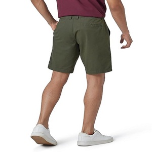 Pantalones Cortos Bermuda para Hombre, Color Verde Oliva, Cintura Media, Cierre con Cordón, Color Sólido, Casuales, de Algodón Oxford, con Bolsillos, Secado Rápido, Tie Dye - Product Image 2
