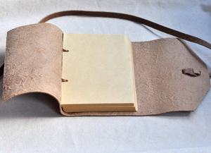 Flower Embossed <b>Leather</b> Journal, Notebook Antique Handmade Kraft Paper <b>Leather</b> Diary Best Gift Journal for Men Women - Product Image 4