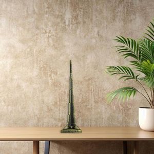 Modelo en Miniatura de la Torre Burj Khalifa de Dubái, Recuerdo Decorativo con Acabado Antiguo para Decoración de Mesa en Hogar u Oficina - Product Image 4