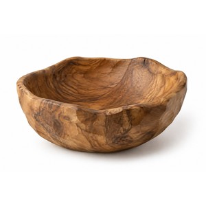 Cuenco Decorativo Rectangular de Madera de Acacia Hecho a Mano, Estilo Wabi-Sabi, para Instalación en Mesa |   Decoración Rústica para el Hogar al por Mayor - Product Image 1