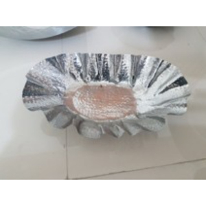 Bol décoratif rond en aluminium fait main, décoration moderne pour table d'intérieur, décoration de la maison pour le salon, utilisation toute saison - Product Image 1